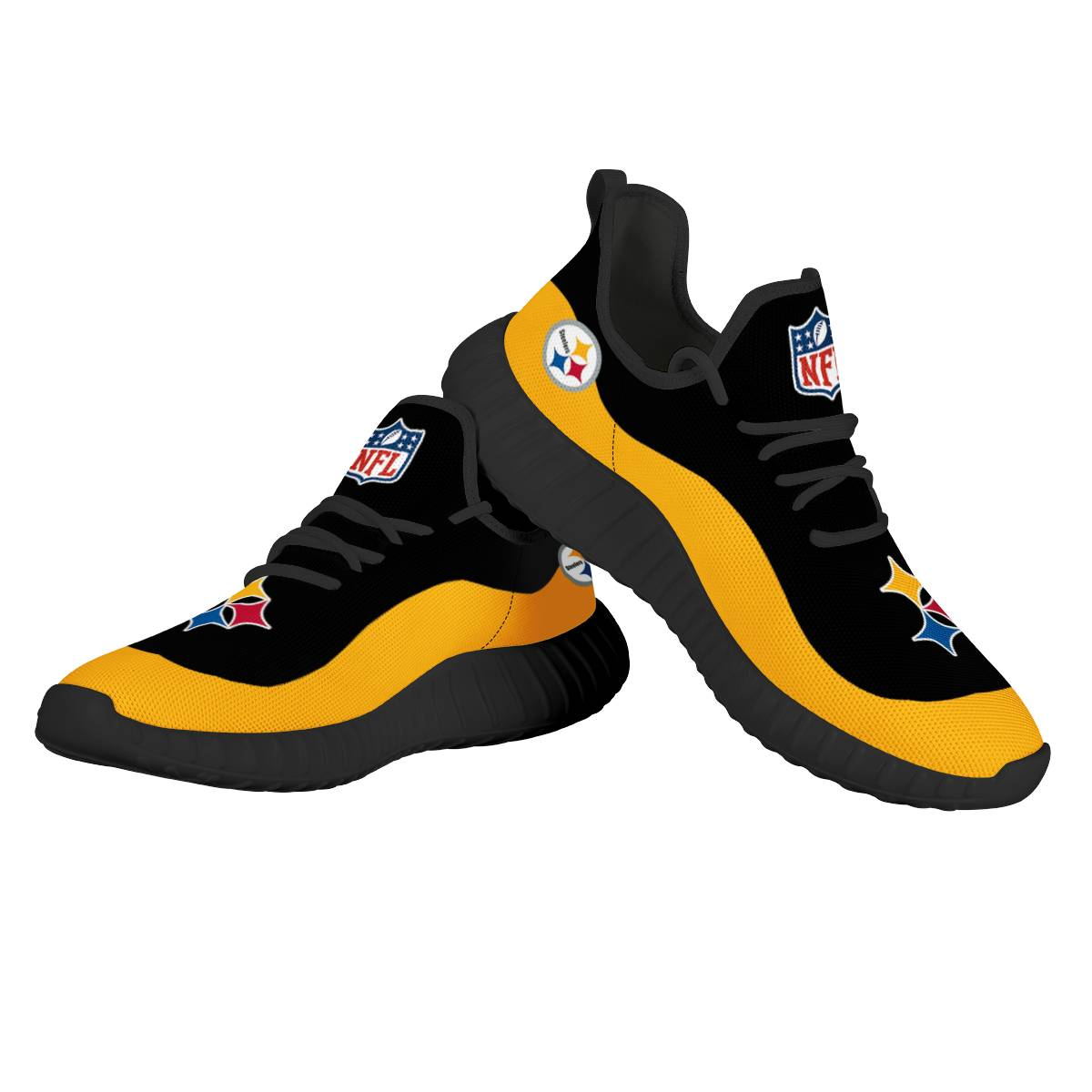 Women's NFL Pittsburgh Steelers Mesh Knit Sneakers/Shoes 005